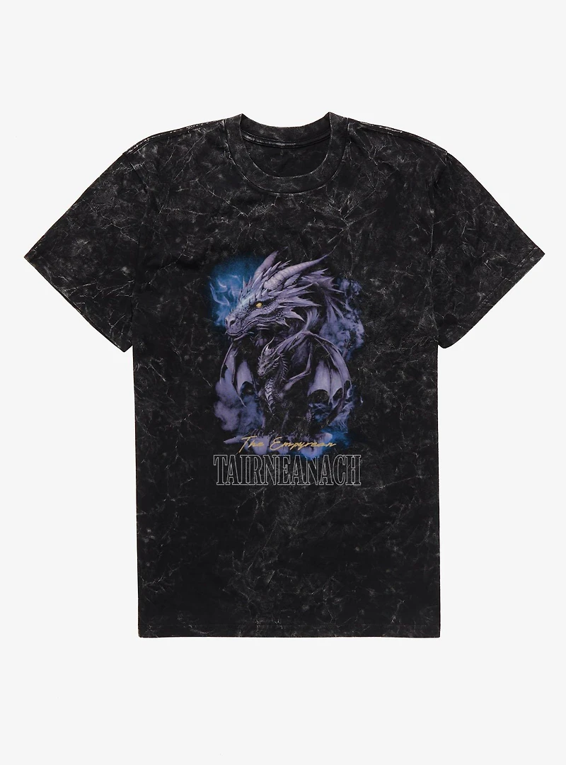 Fourth Wing The Empyrean Tairneanach Dragon Breath Mineral Wash T-Shirt