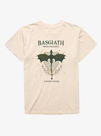 Fourth Wing The Empyrean Basgiath War College Retro Mineral Wash T-Shirt