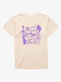Fourth Wing The Empyrean Purple Little Thing Mineral Wash T-Shirt