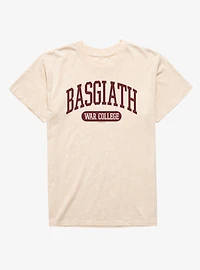 Fourth Wing The Empyrean Basgiath War College Varsity Red Mineral Wash T-Shirt
