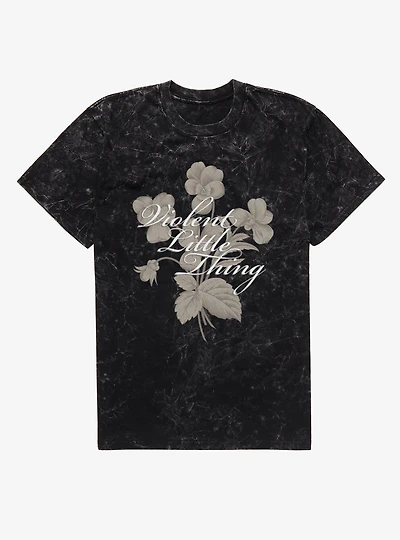Fourth Wing The Empyrean Violent Little Thing Floral Vintage Mineral Wash T-Shirt