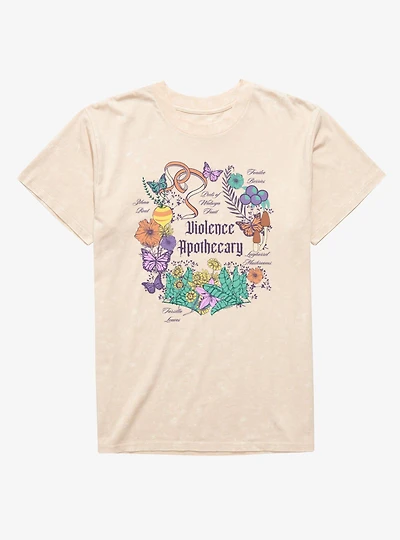 Fourth Wing The Empyrean Violence Apothecary Magical Mineral Wash T-Shirt