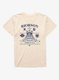 Fourth Wing The Empyrean Riorson House Aretia Mineral Wash T-Shirt