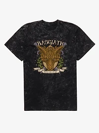 Fourth Wing The Empyrean Basgiath Sword Crossed War College Mineral Wash T-Shirt