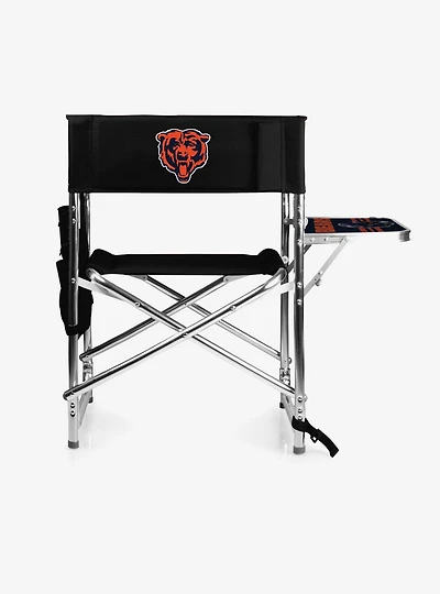 NFL Chicago Bears Camping Chair & Side Table Black