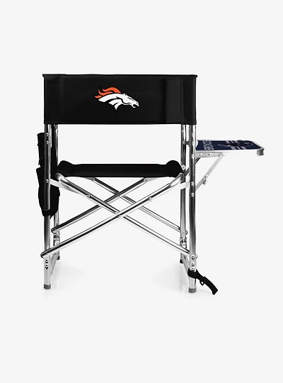 NFL Denver Broncos Camping Chair & Side Table Black