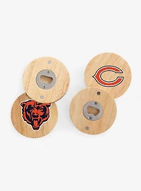NFL Chicago Bears Coaster Magnets With Bottle Openers Set of 4