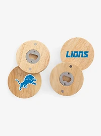 NFL Detroit Lions Coaster Magnets With Bottle Openers Set of 4
