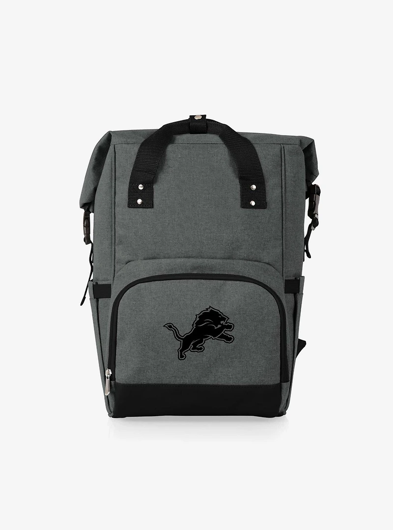 NFL Detroit Lions On The Go Roll-Top Cooler Backpack