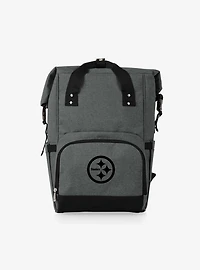 NFL Pittsburgh Steelers On The Go Roll-Top Cooler Backpack