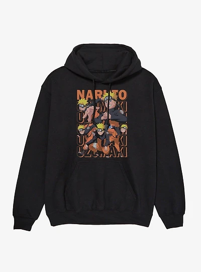 Naruto Shippuden Pose Collage Uzumaki Repeat Hoodie