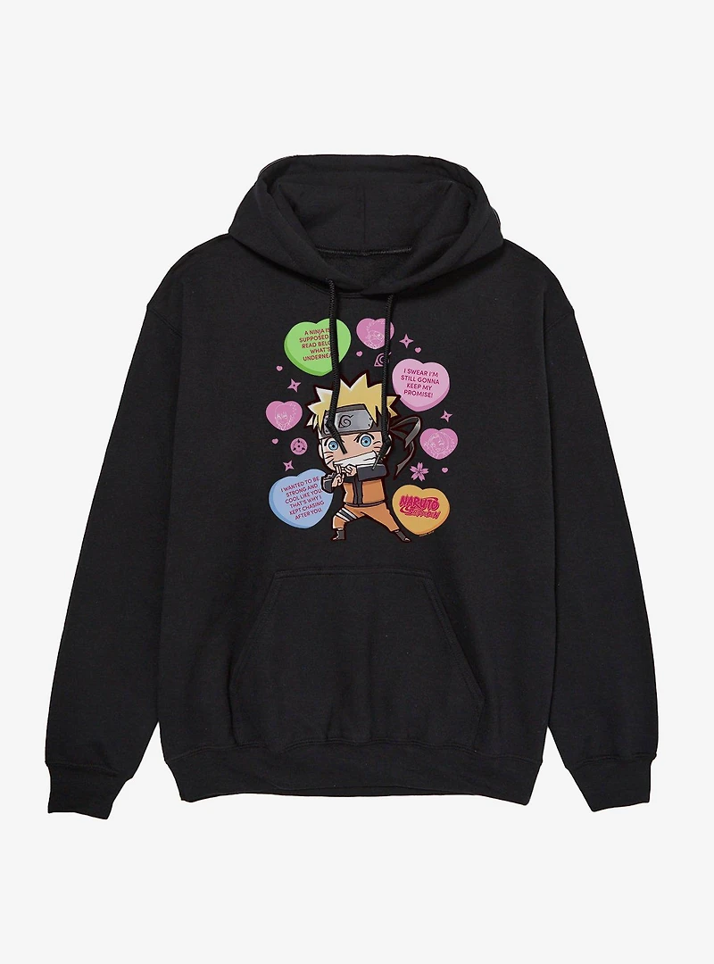 Naruto Shippuden Candy Hearts Hoodie
