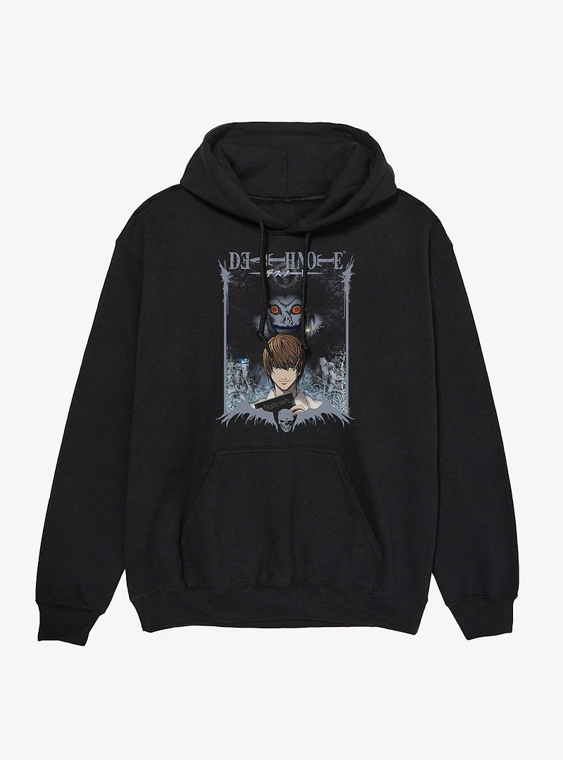 Death Note Light And Ryuk Logo Hoodie