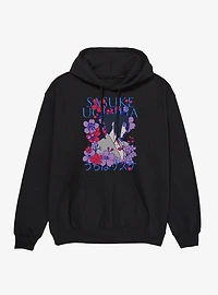 Naruto Shippuden Sasuke Uchiha Flowers Hoodie