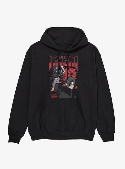 Naruto Shippuden Itachi Uchiha Collage Splatter Hoodie