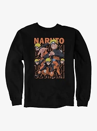 Naruto Shippuden Pose Collage Uzumaki Repeat Sweatshirt