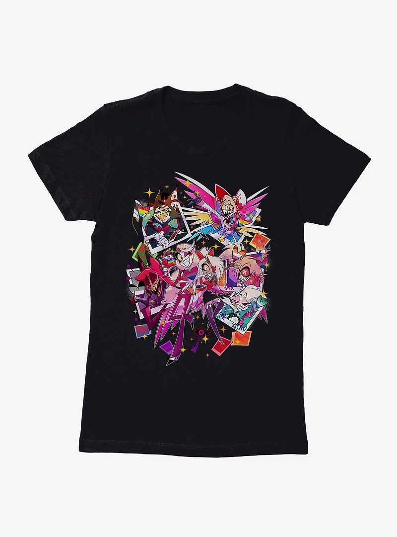 Hazbin Hotel Pride Polaroid Womens T-Shirt