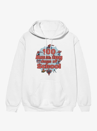Marvel Comics Retro Spider-Man 100 Amazinf School Days Hoodie
