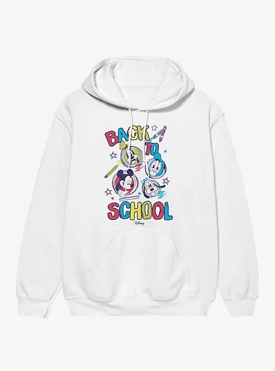 Disney Mickey Mouse And Friends Back To School Scribbles Hoodie