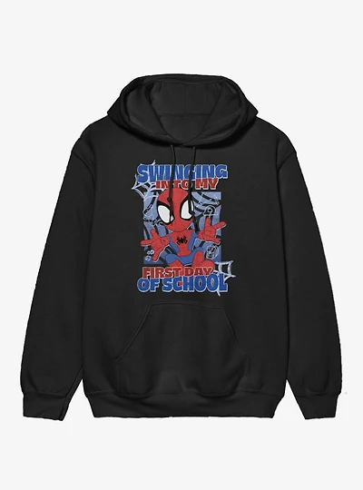 Marvel Spidey And His Amazing Friends Swinging Into First School Day Hoodie