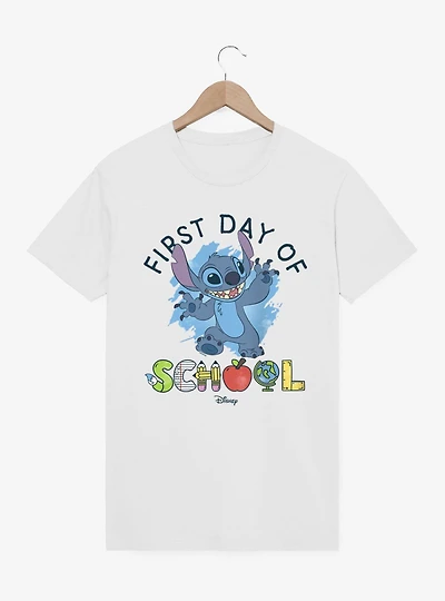 Disney Lilo & Stitch First Day Of School Supply Letters T-Shirt