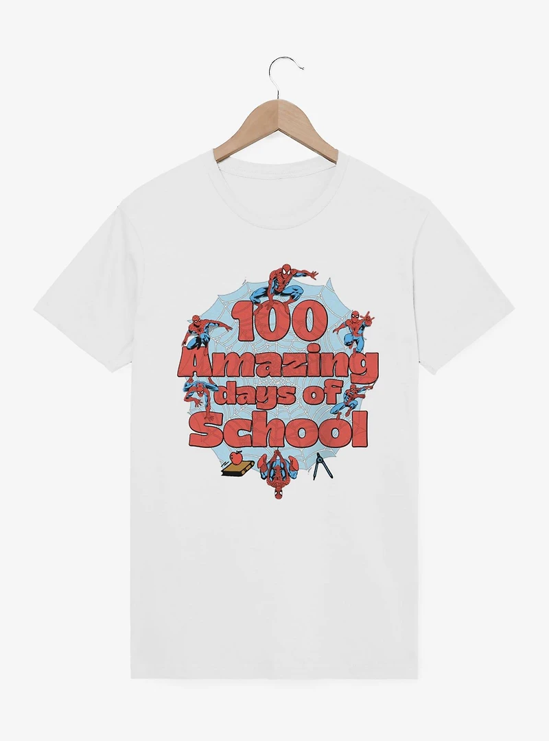 Marvel Comics Retro Spider-Man 100 Amazinf School Days T-Shirt
