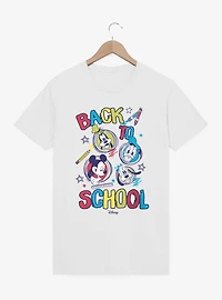 Disney Mickey Mouse And Friends Back To School Scribbles T-Shirt