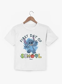 Disney Lilo & Stitch First Day Of School Supply Letters Youth T-Shirt