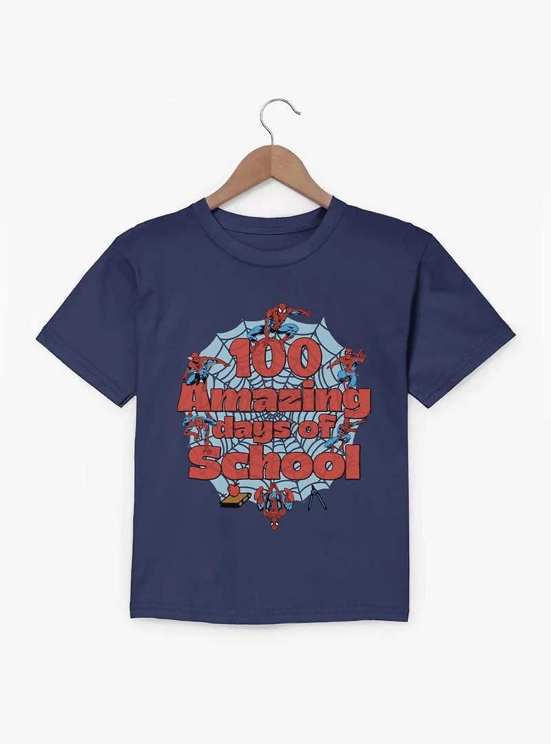 Marvel Comics Retro Spider-Man 100 Amazinf School Days Youth T-Shirt