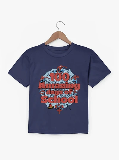Marvel Comics Retro Spider-Man 100 Amazinf School Days Youth T-Shirt