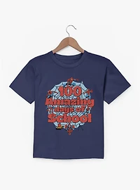Marvel Comics Retro Spider-Man 100 Amazinf School Days Youth T-Shirt
