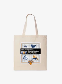 NBA New York Knicks Subway Stop Canvas Tote Bag