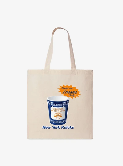 NBA New York Knicks Coffee Talk Canvas Tote Bag