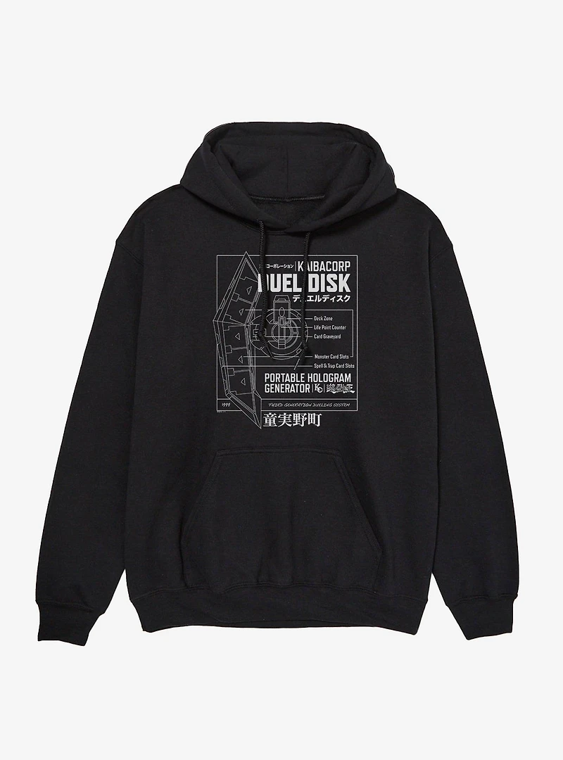 Yu-Gi-Oh! Duel Monsters Disk Blue Prints Hoodie