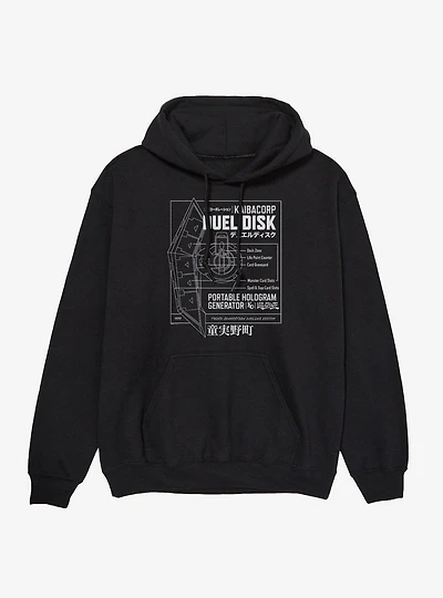 Yu-Gi-Oh! Duel Monsters Disk Blue Prints Hoodie
