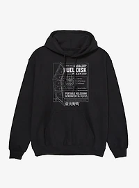 Yu-Gi-Oh! Duel Monsters Disk Blue Prints Hoodie