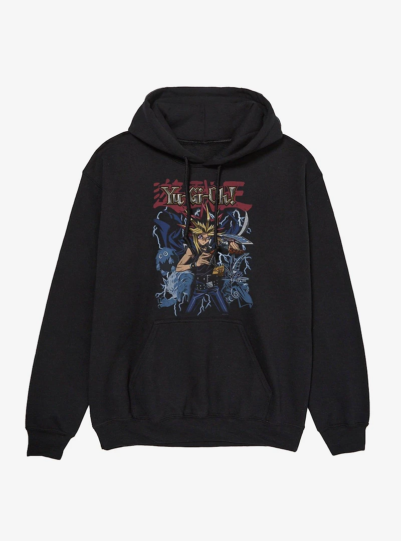 Yu-Gi-Oh! Duel Monsters Retro Yami Yugi Lightning Collage Hoodie