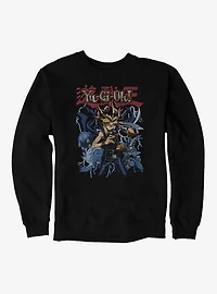 Yu-Gi-Oh! Duel Monsters Retro Yami Yugi Lightning Collage Sweatshirt