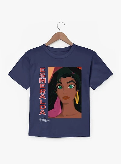 Disney The Hunchback of Notre Dame Esmeralda Close Up Face Youth T-Shirt