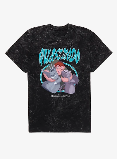 Disney The Hunchback of Notre Dame Quasimodo Circle Hug Mineral Wash T-Shirt