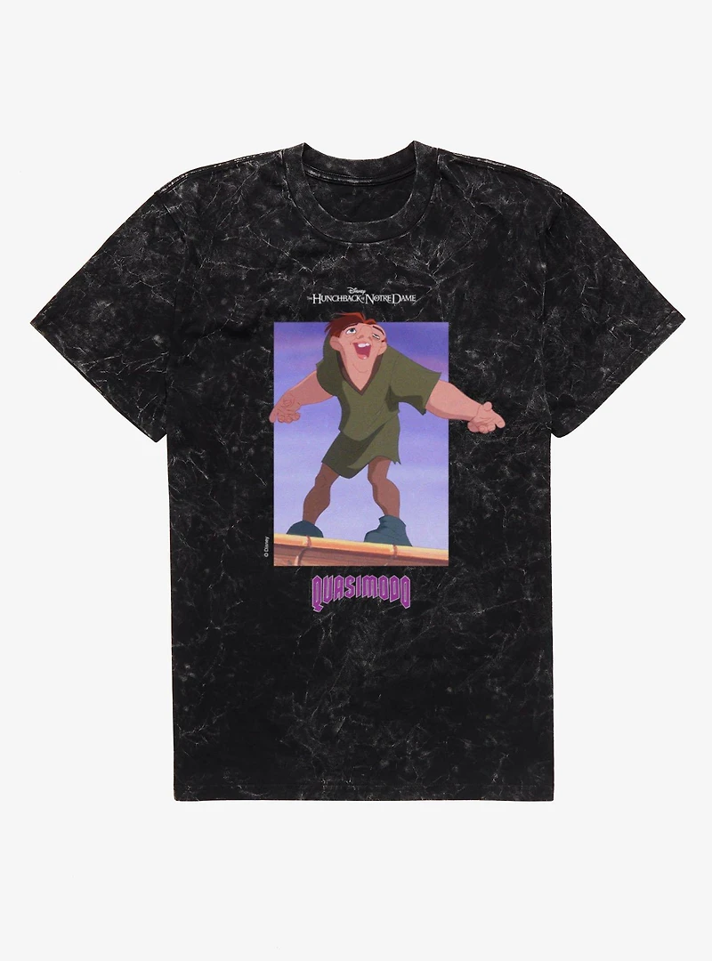 Disney The Hunchback of Notre Dame Quasimodo At Top Mineral Wash T-Shirt