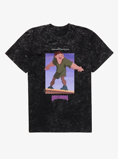 Disney The Hunchback of Notre Dame Quasimodo At Top Mineral Wash T-Shirt