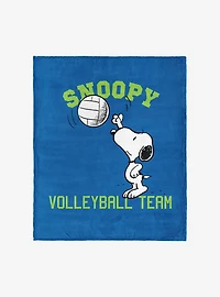 Peanuts Snoopy Volleyball Silk Touch Throw Blanket