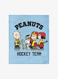 Peanuts Hockey Silk Touch Throw Blanket