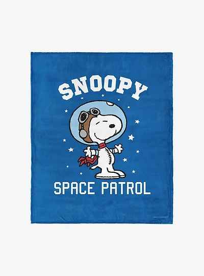 Peanuts Snoopy Astronaut Silk Touch Throw Blanket