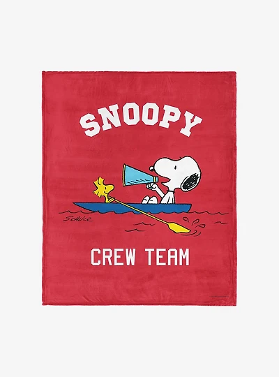 Peanuts Snoopy Crew Silk Touch Throw Blanket