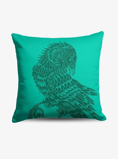 A Court of Mist and Fury Logo Drop Throw Pillow