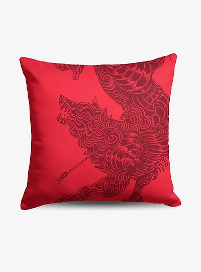 A Court of Thorns and Roses Logo Drop Throw Pillow
