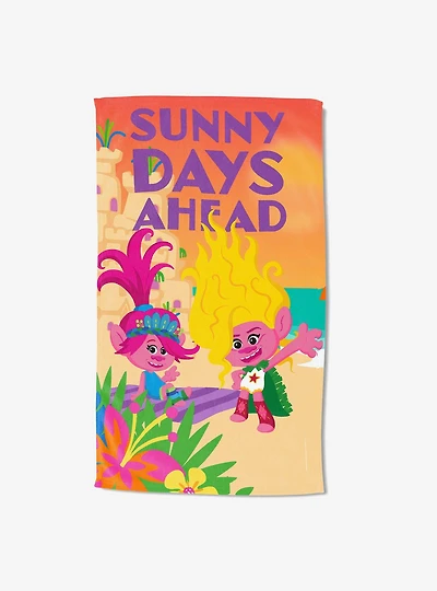 Trolls Sunny Days Ahead Sand Free Beach Towel