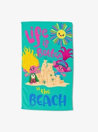 Trolls Life Is Better At The Beach Sand Free Beach Towel